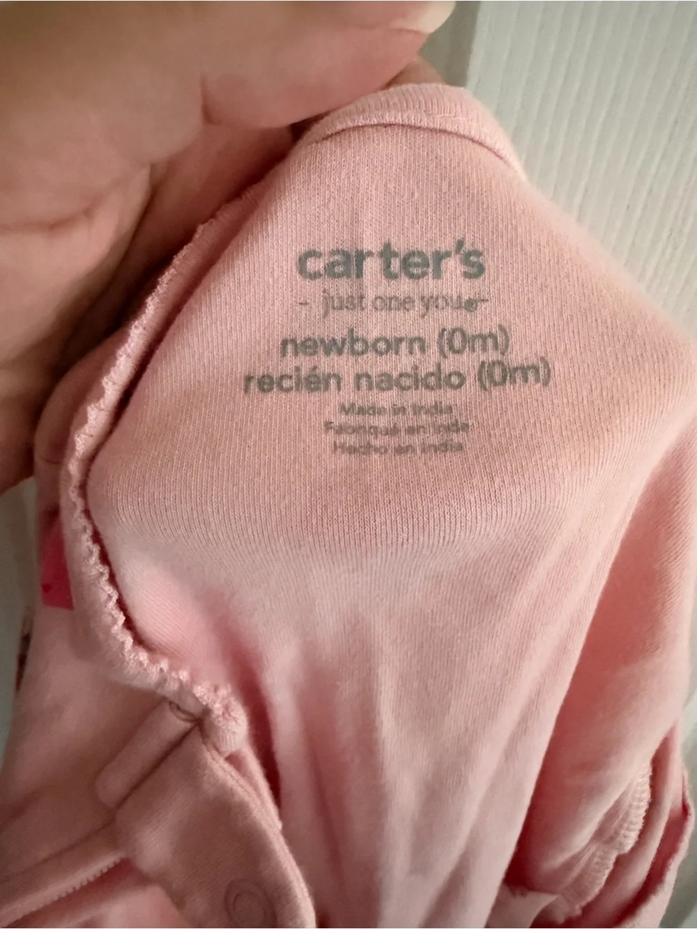Carter’s Newborn Footed Sleeper Bundle | 2 Zip Pajamas | EUC | Newborn